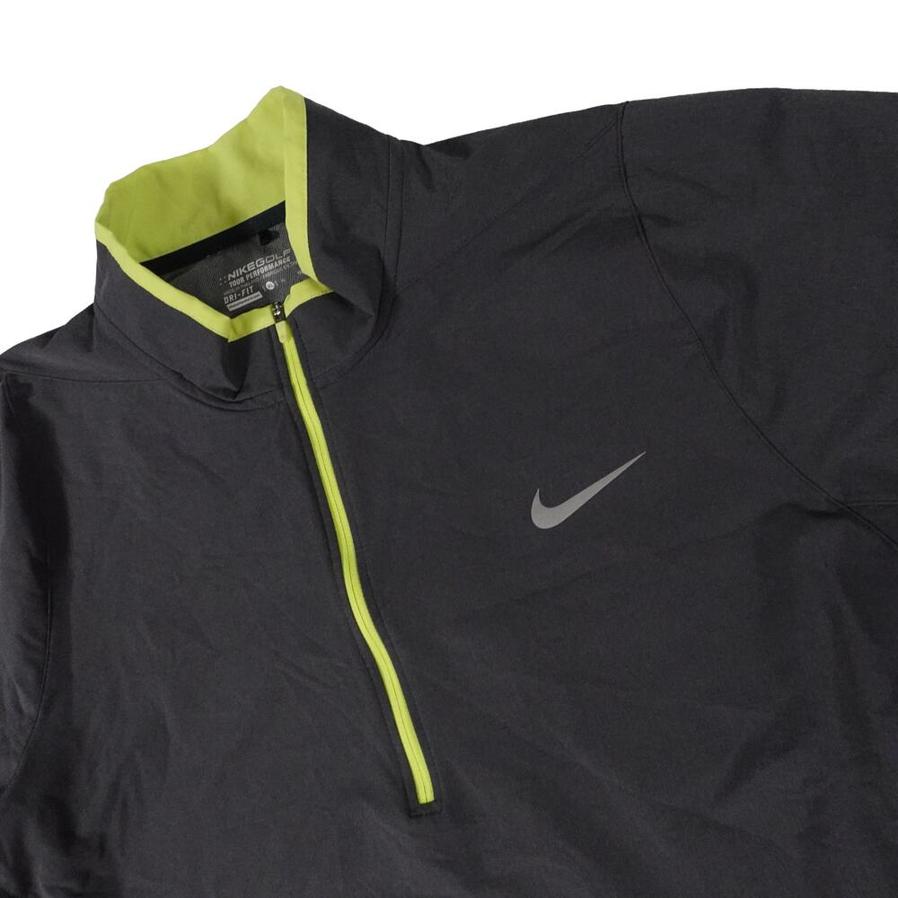 Nike Golf Tour Performance 1/2 Zip Windbreaker Pullover Gray Dri-Fit Men's XL